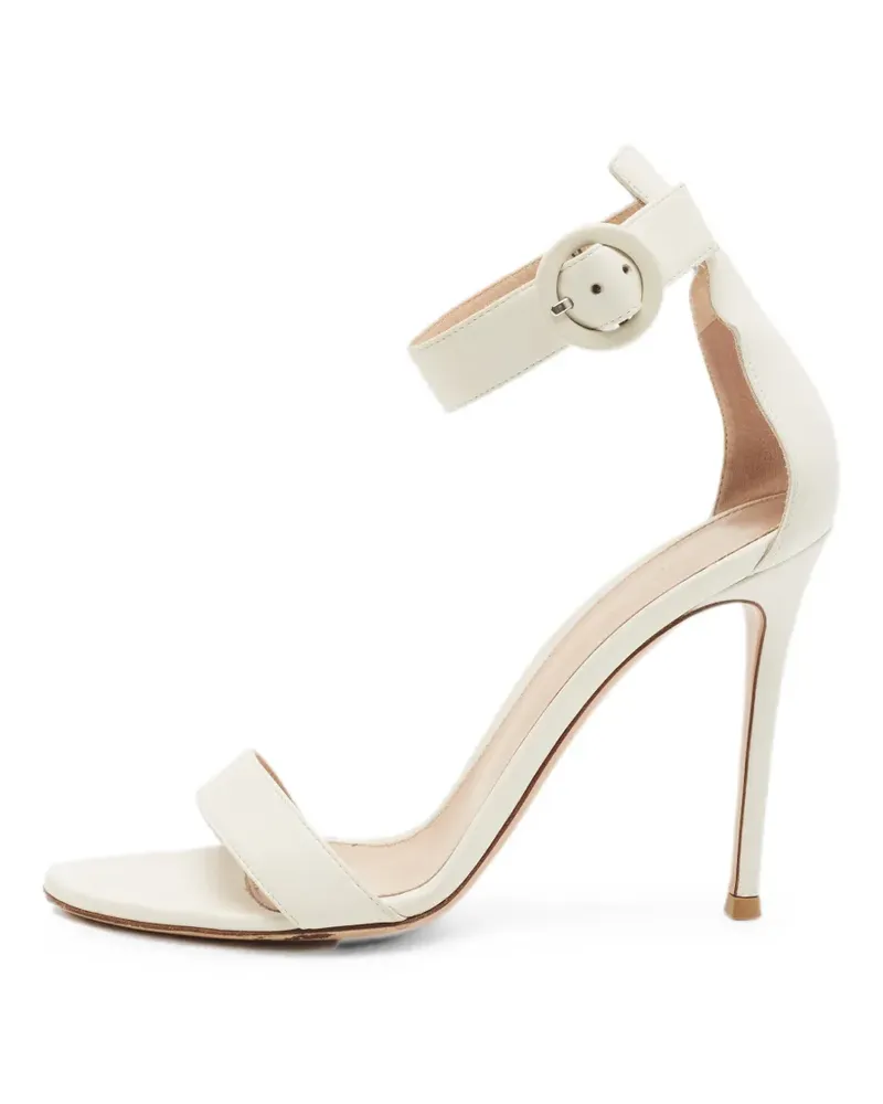 Gianvito Rossi Portofino leather sandals - Weiß Weiß