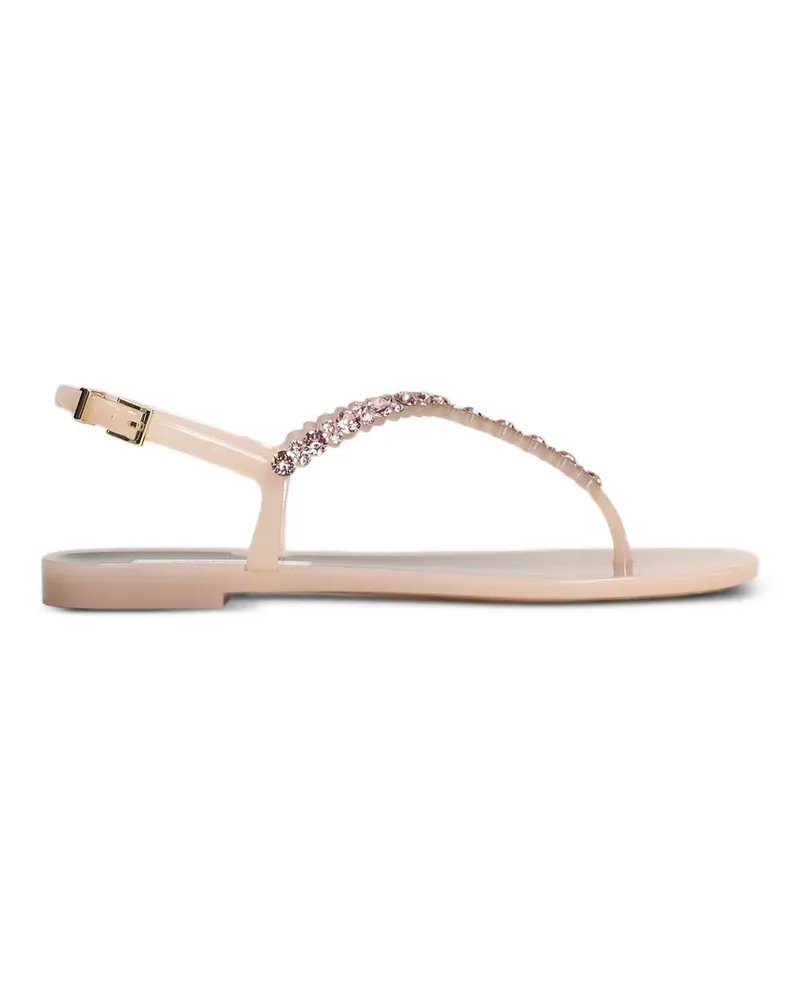 Menghi Bianca crystal-embellished slingback sandals - Nude Nude