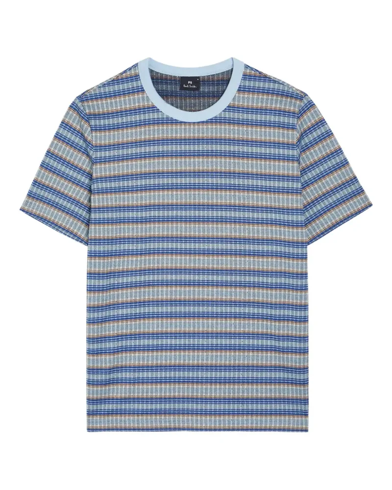 Paul Smith Gestreiftes T-Shirt - Blau Blau