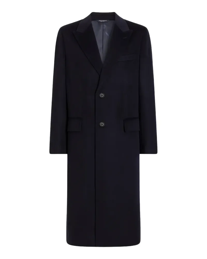 Dolce & Gabbana single-breasted wool coat - Blau Blau