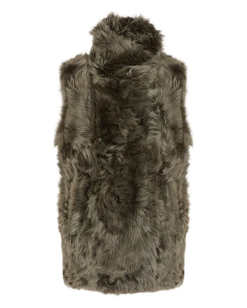 Yves Salomon Toscana Jacke aus Lammleder - Grau Grau