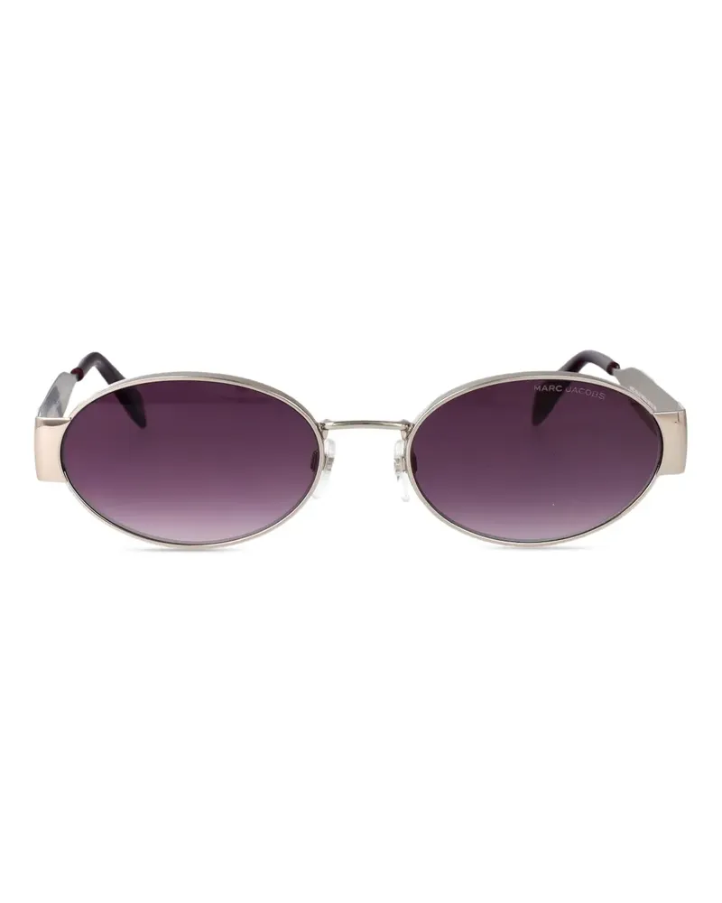 Marc Jacobs Sonnenbrille mit ovalem Gestell - Silber Silber