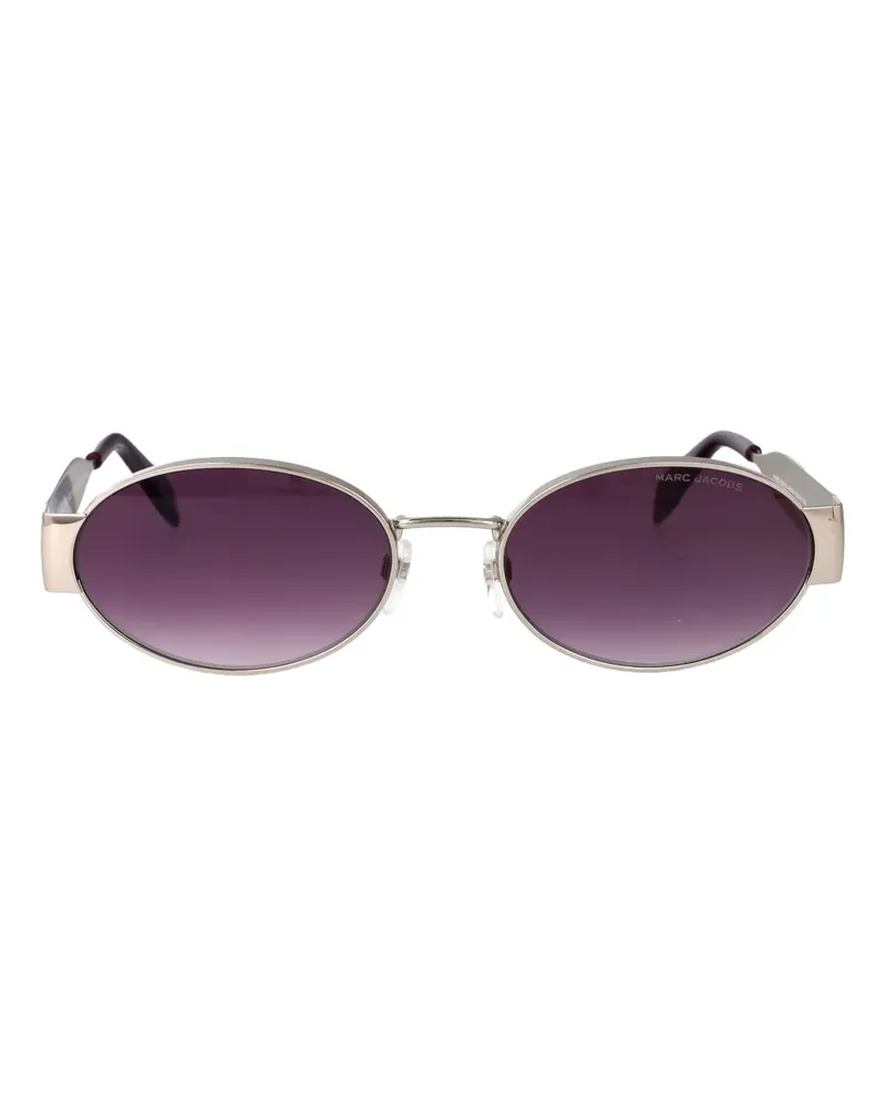 Marc Jacobs Sonnenbrille mit ovalem Gestell - Silber Silber