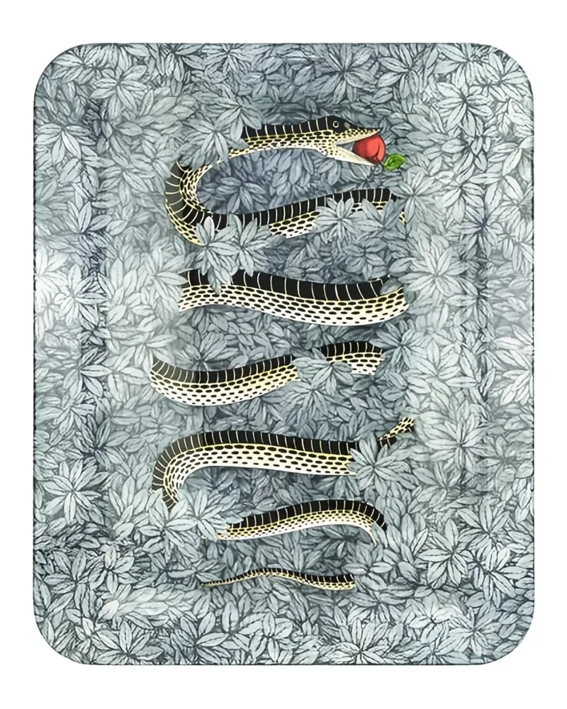 Fornasetti Peccato Originale tray - Grau Grau