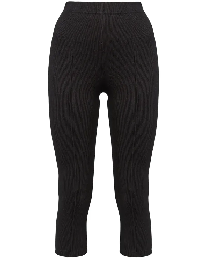 SLEEPER Cropped-Leggings - Schwarz Schwarz