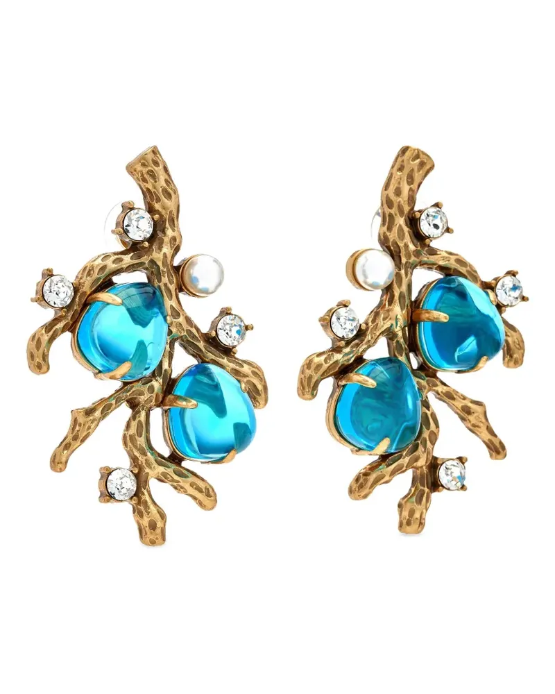 Kenneth Jay Lane Sea Branch Ohrringe - Gold Gold