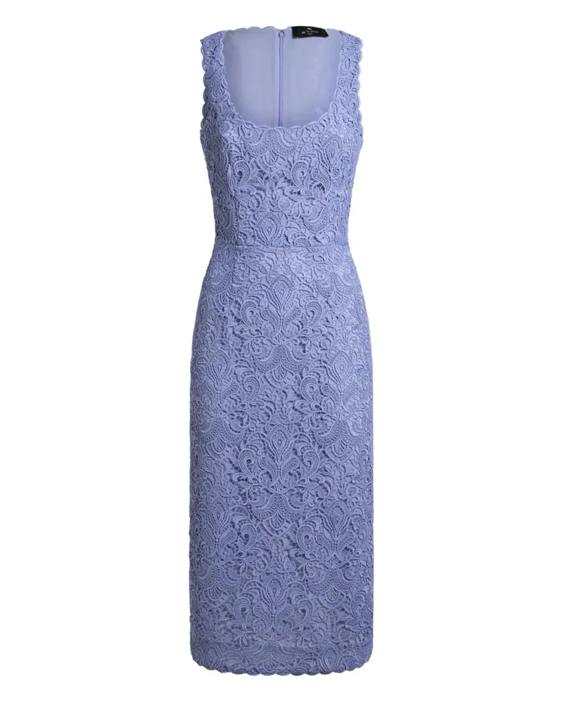 Etro Minikleid aus Makramee - Violett Violett
