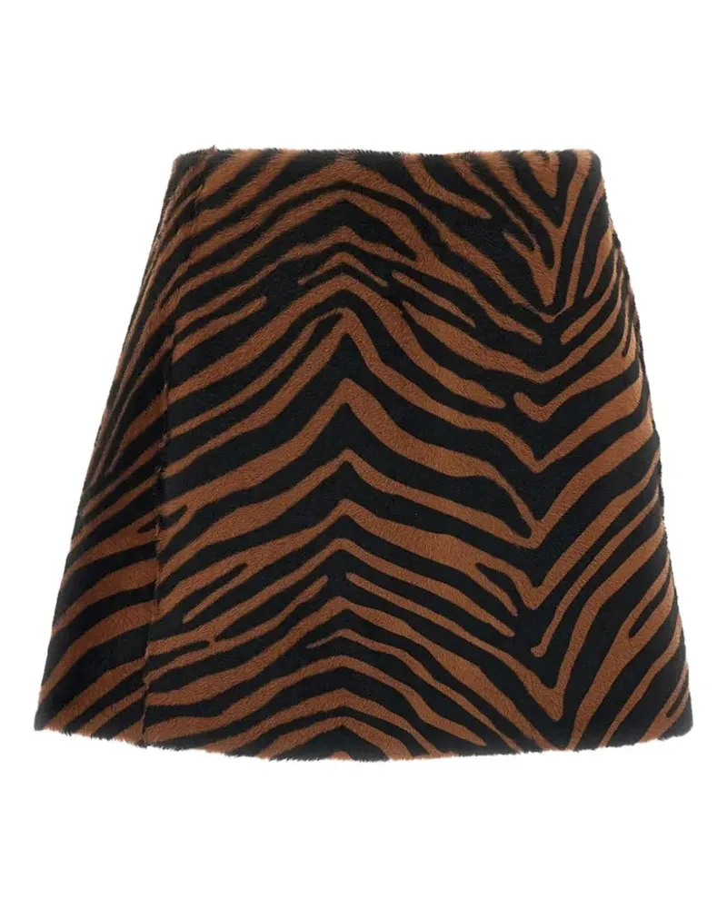 P.A.R.O.S.H. P.A.R.O H. Minirock mit Animal-Print - Braun Braun