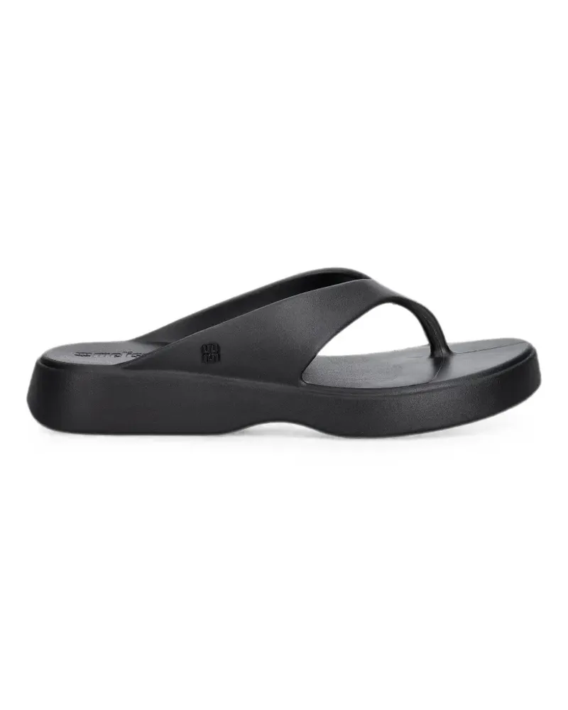 Melissa logo-plaque flip-flops - Schwarz Schwarz