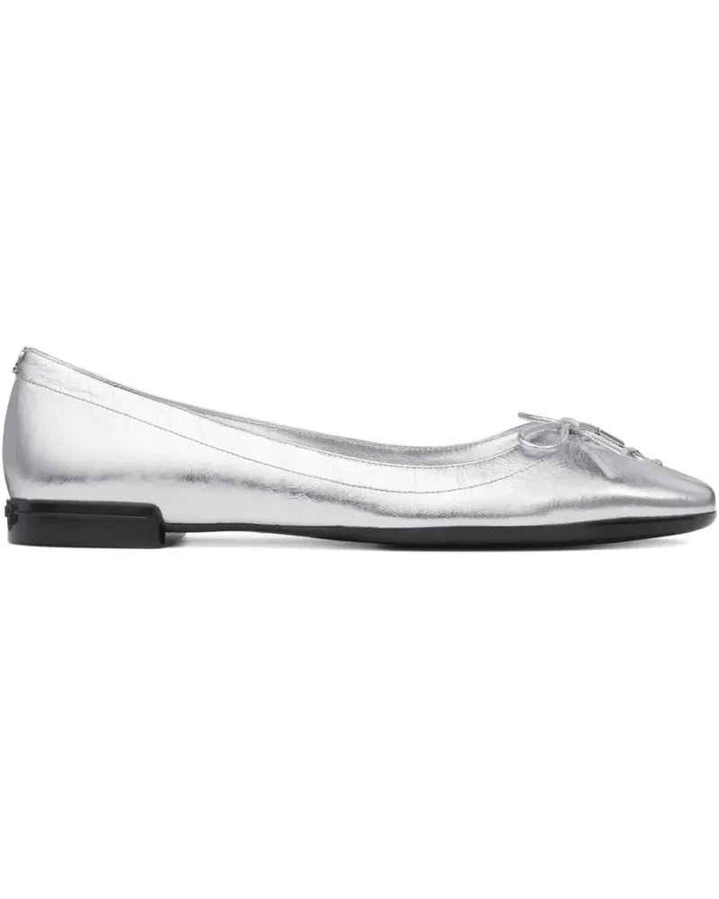 Jimmy Choo Scarlett Ballerinas mit Schleife - Silber Silber
