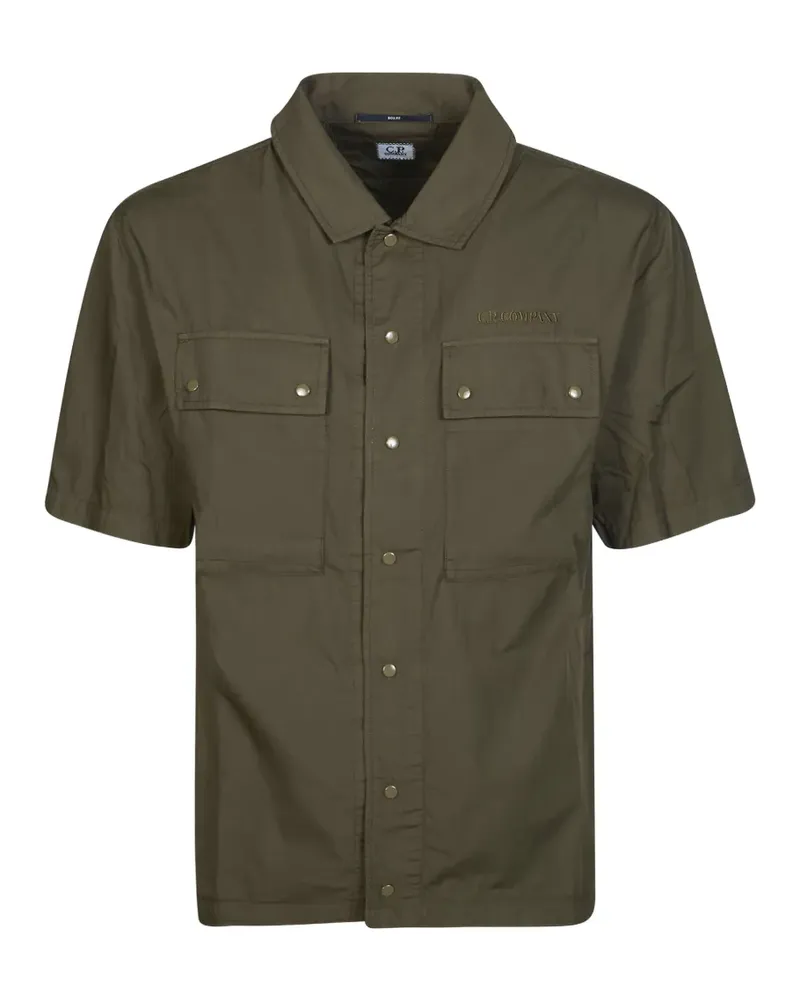C.P. Company buttoned short-sleeve shirt jacket - Grün Grün