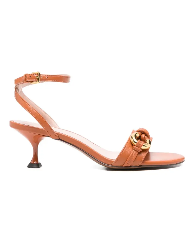 Coccinelle knot leather sandals - Braun Braun