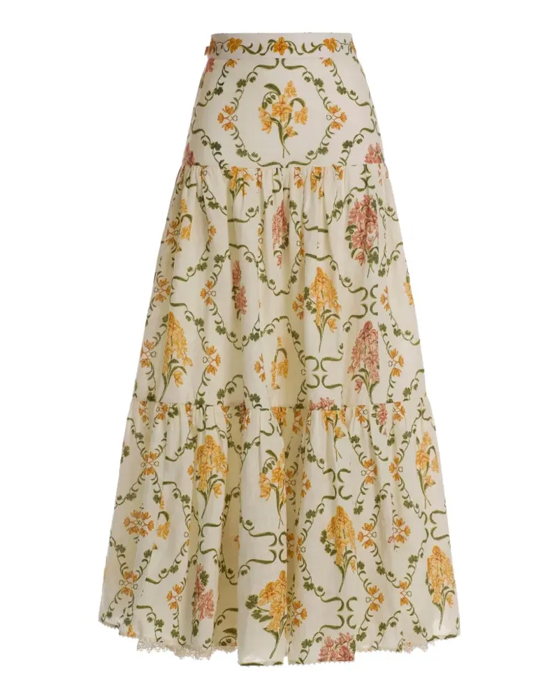 AGUA BENDITA Anis Cordillera maxi skirt - Nude Nude