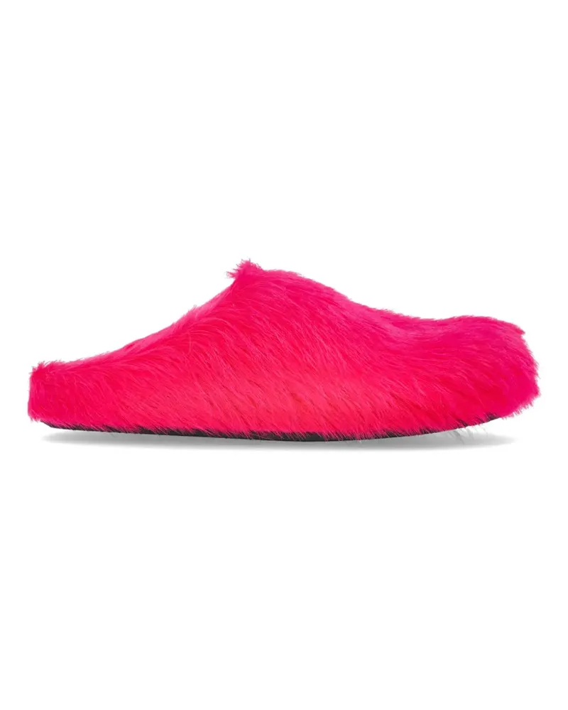 Marni faux-fur leather sandals - Rosa Rosa