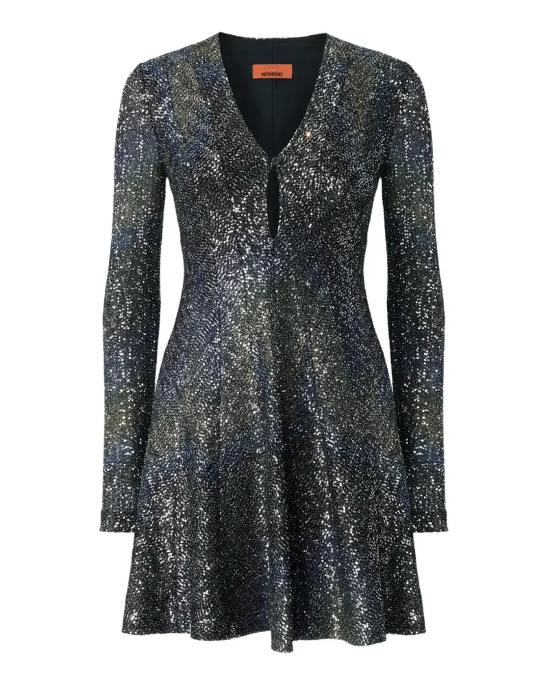 Missoni sequin-embellished V-neck dress - Schwarz Schwarz