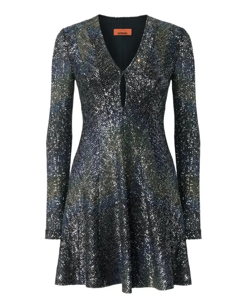 Missoni Kleid mit Pailletten - Schwarz Schwarz