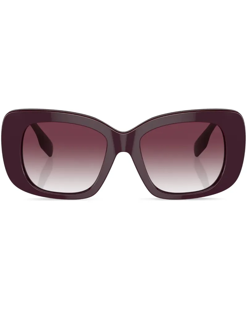 Burberry Sonnenbrille mit eckigem Gestell - Rot Rot