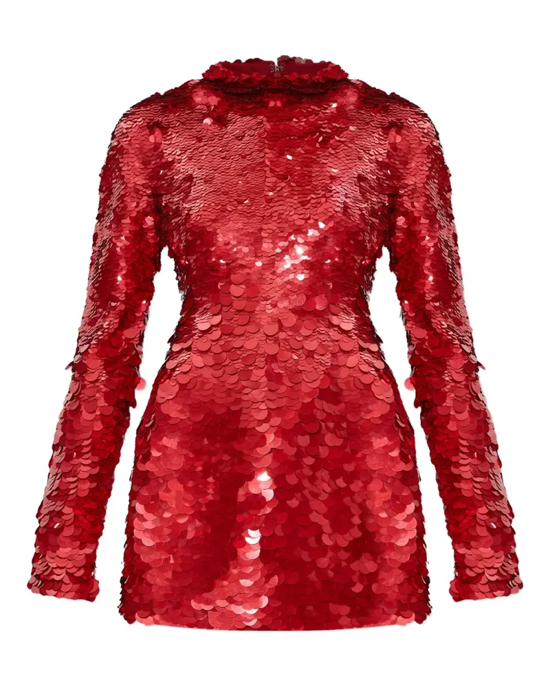 SPORTMAX Tefrite sequin-embellished mini dress - Rot Rot