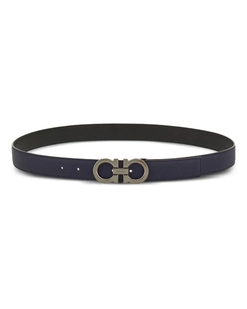 Ferragamo Wendbarer Gancio Gürtel - Blau Blau