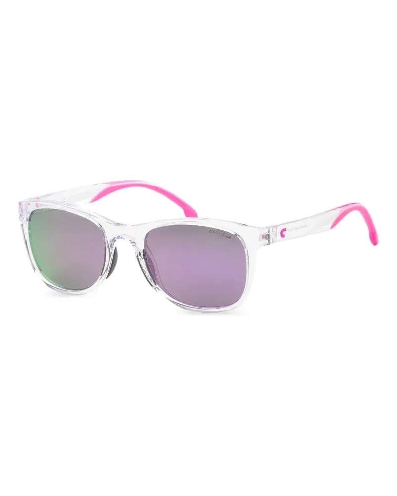 Carrera Verspiegelte Sonnenbrille mit eckigem Gestell - Weiß Weiß