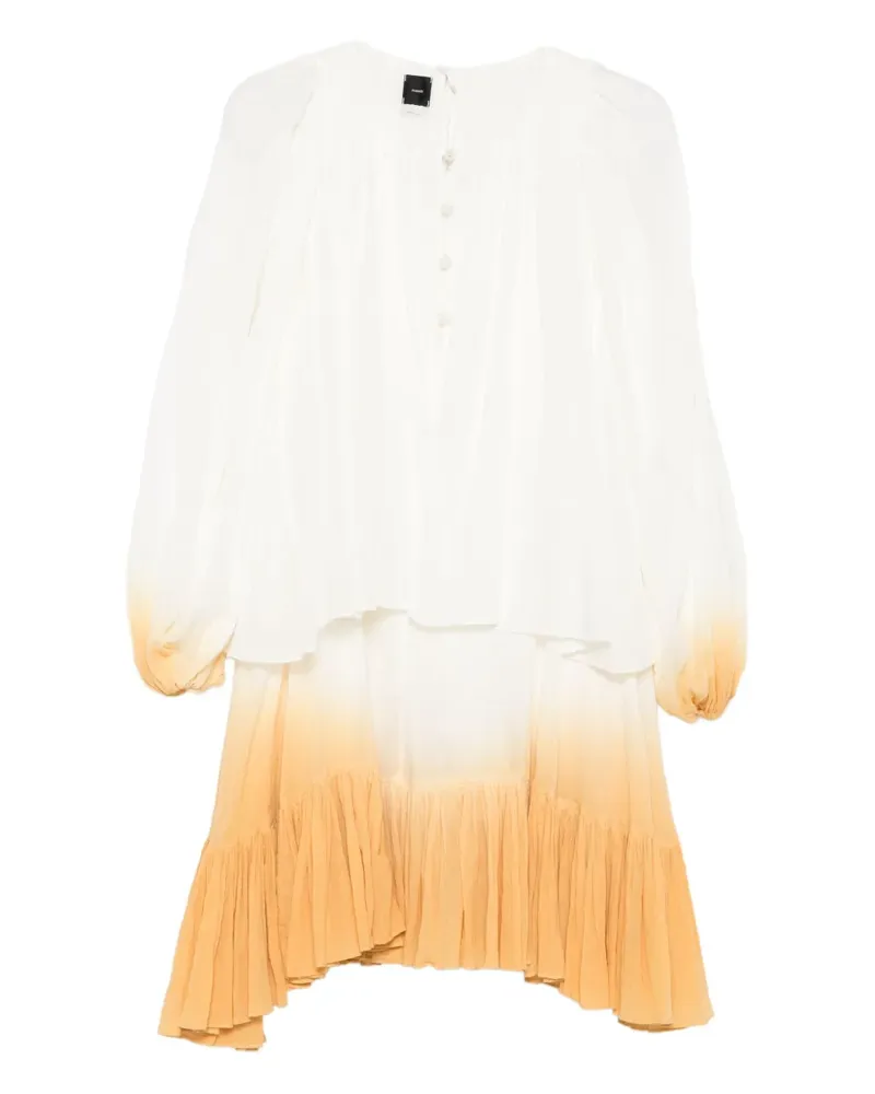 Pinko Minikleid mit Farbverlauf-Optik - Weiß Weiß