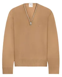 Courrèges Pullover mit Reißverschluss Nude