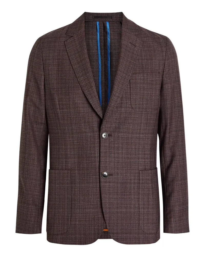 Paul Smith single-breasted checked blazer - Rot Rot