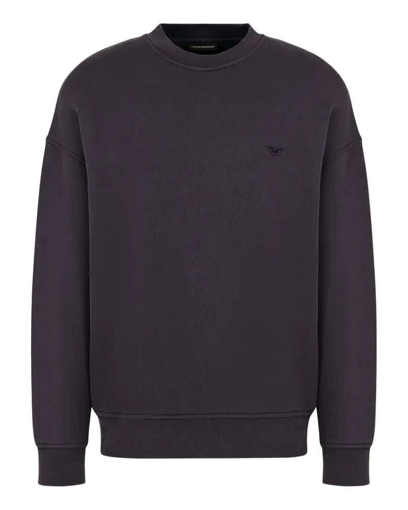 Emporio Armani Sweatshirt mit Logo-Stickerei - Grau Grau