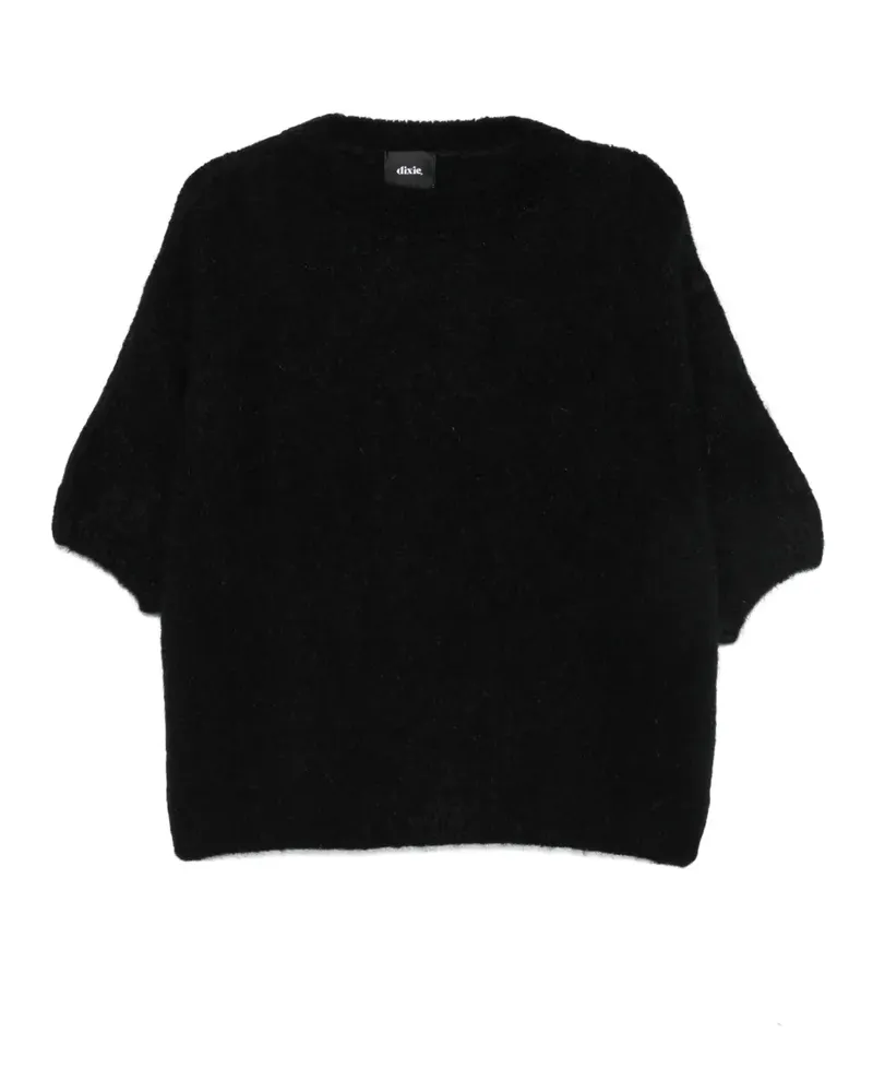 Dixie crew-neck short-sleeve sweater - Schwarz Schwarz