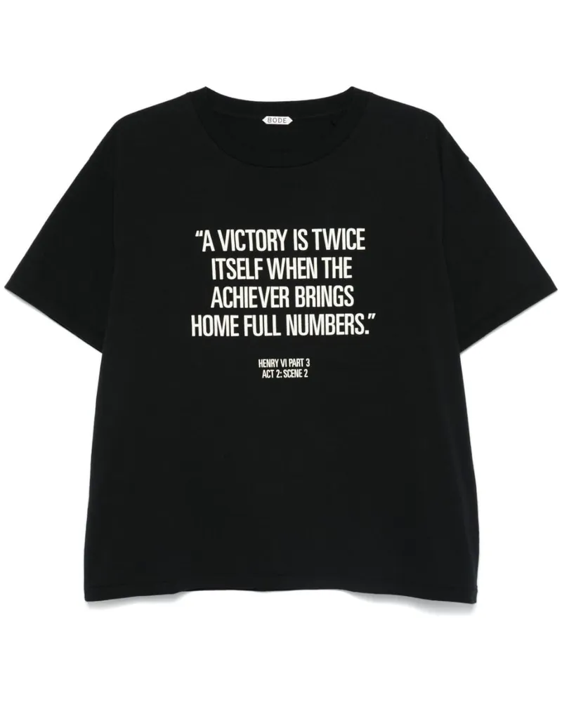 BODE Victory T-Shirt - Schwarz Schwarz
