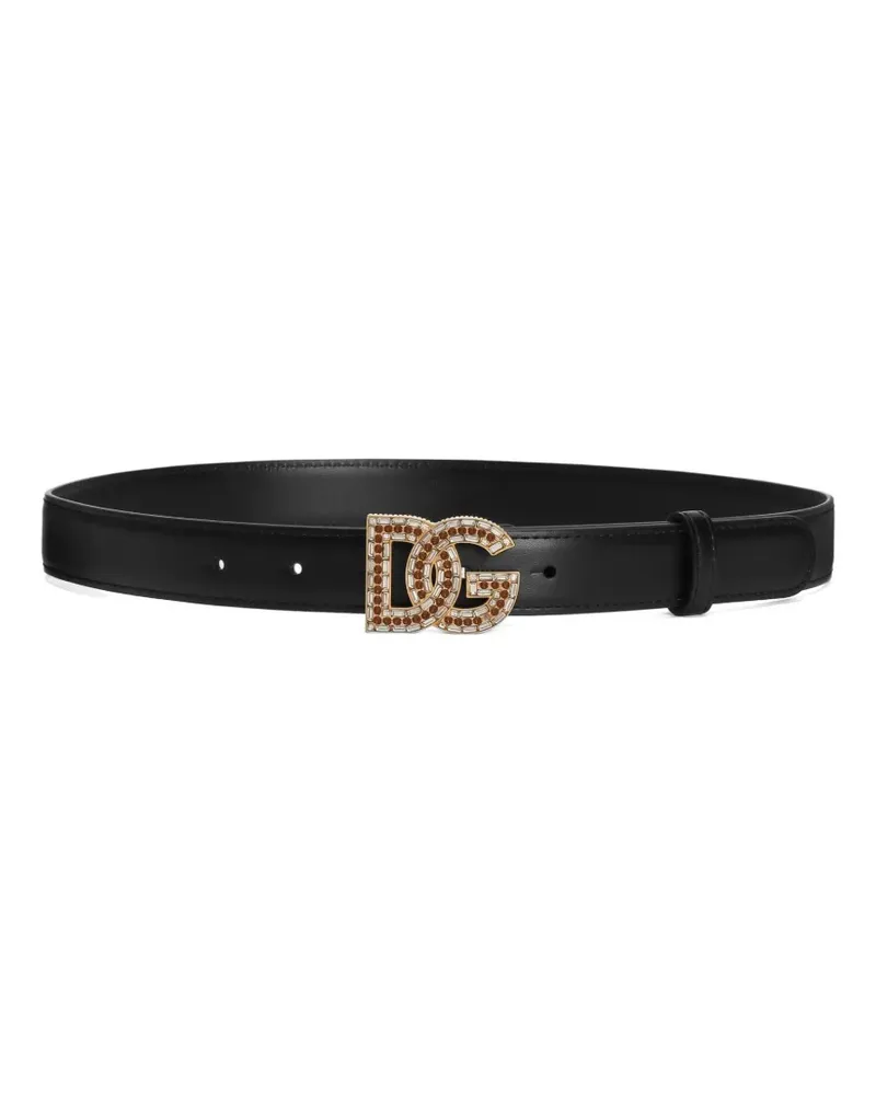 Dolce & Gabbana logo-buckle belt - Schwarz Schwarz