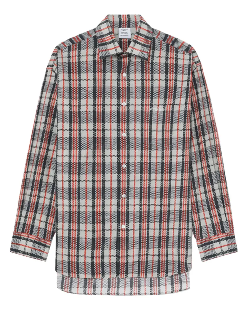 VETEMENTS Kariertes Hemd - Schwarz Schwarz