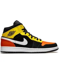 Jordan Air  1 Mid SE Amarillo Orange Sneakers Schwarz