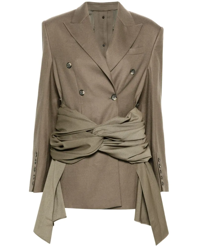 Rokh Wrapped Blazer - Grün Grün
