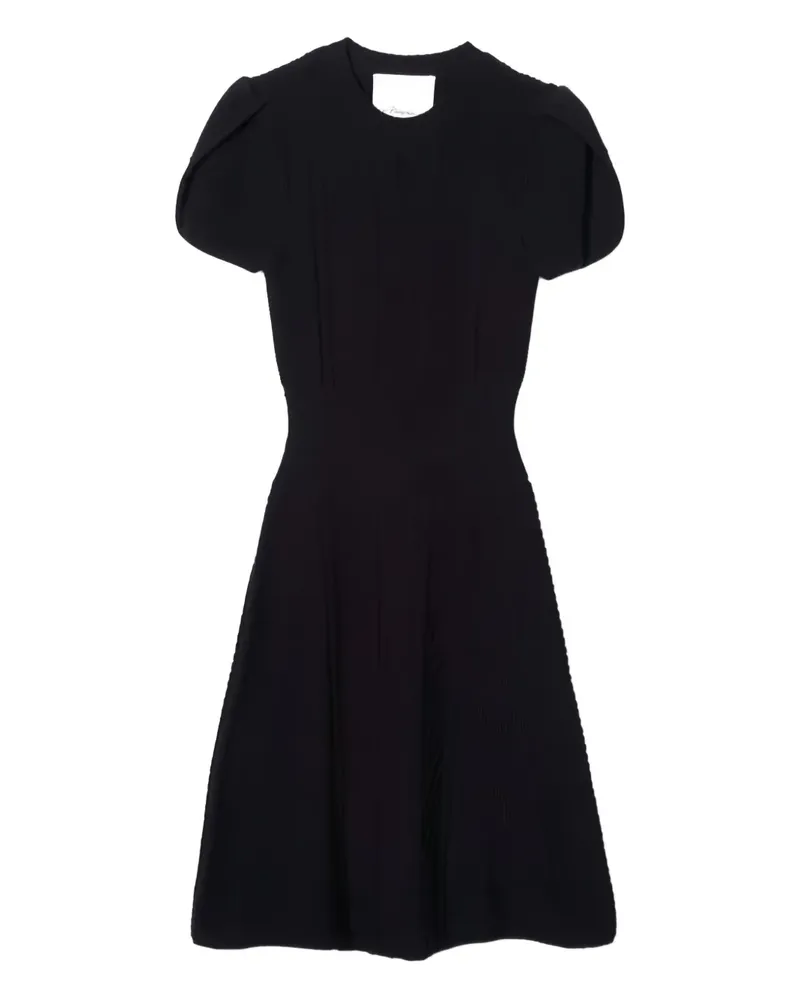 3.1 phillip lim Minikleid mit Zopfmuster - Schwarz Schwarz