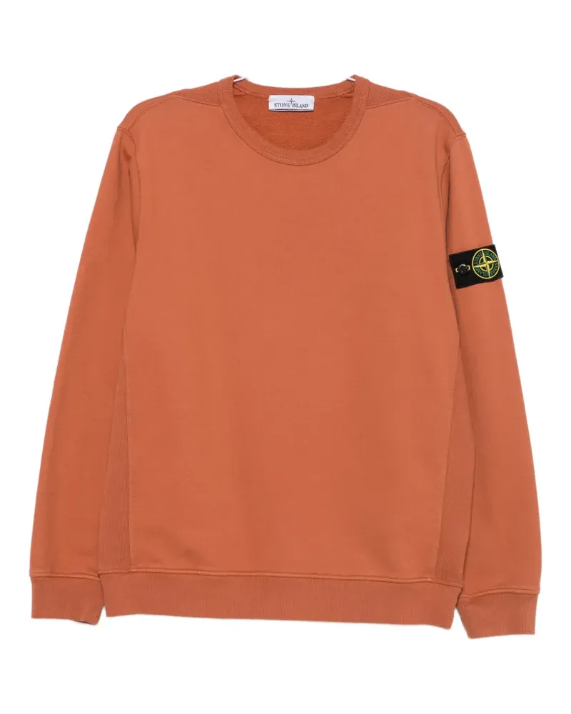 Stone Island Compass patch crew-neck sweater - Orange Orange
