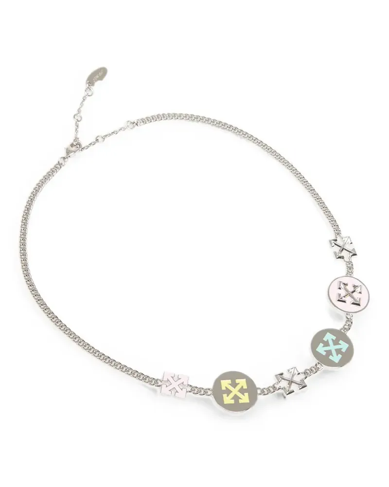 OFF-WHITE Arrows curb-chain necklace - Silber Silber