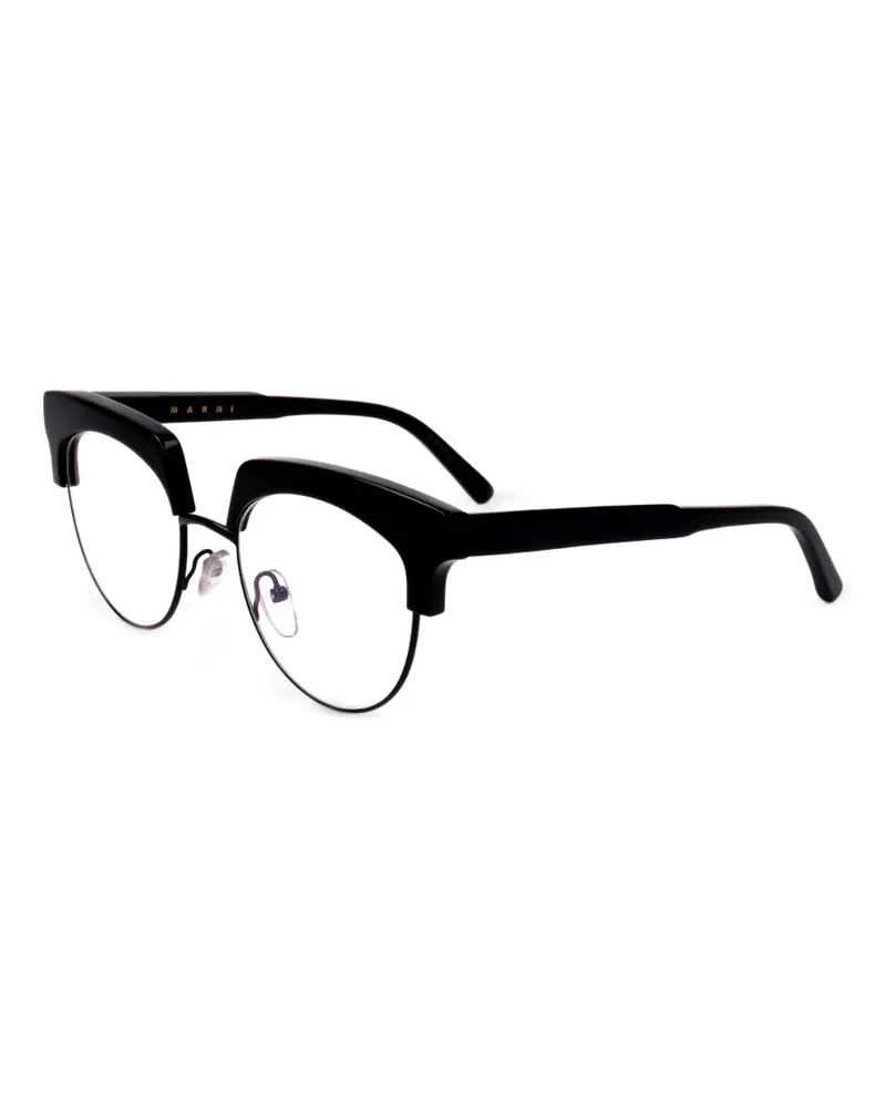 Marni Brille mit rundem Gestell - Schwarz Schwarz