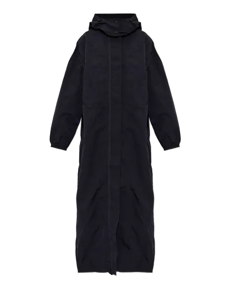 Diesel G-Aster-T1 hooded crinkled coat - Schwarz Schwarz