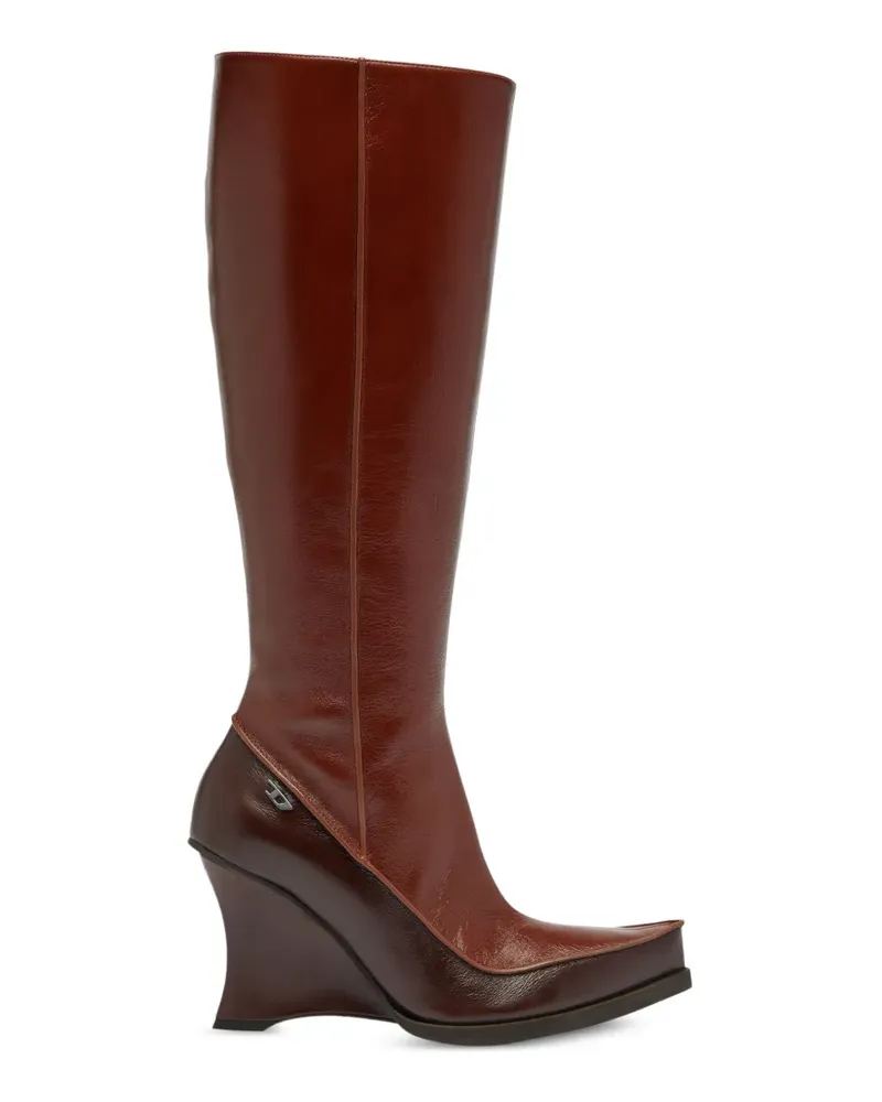 Diesel Stiefel mit spitzer Kappe - Braun Braun