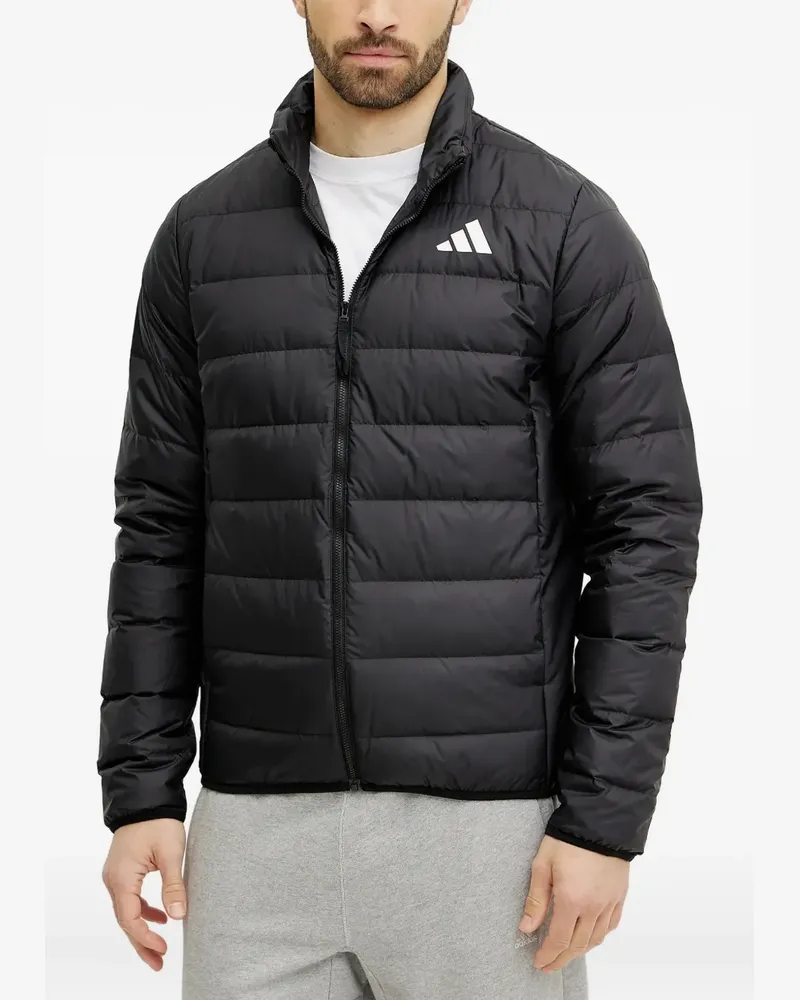 adidas Jacke mit Logo-Print - Schwarz Schwarz
