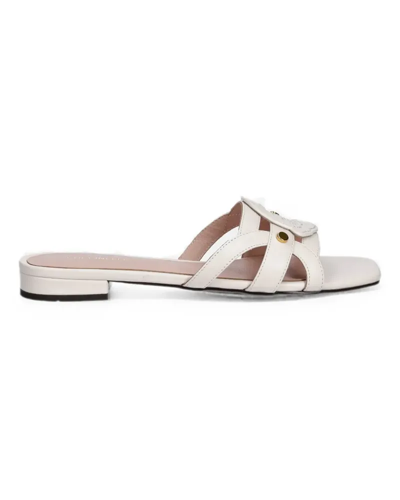 Coccinelle C-Me Sandalen mit Logo - Nude Nude