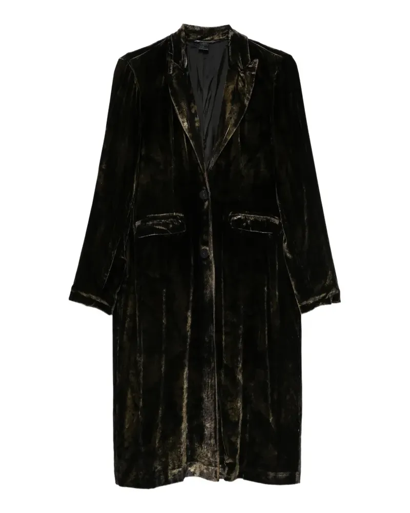 Avant Toi velvet single-breasted coat - Grün Grün
