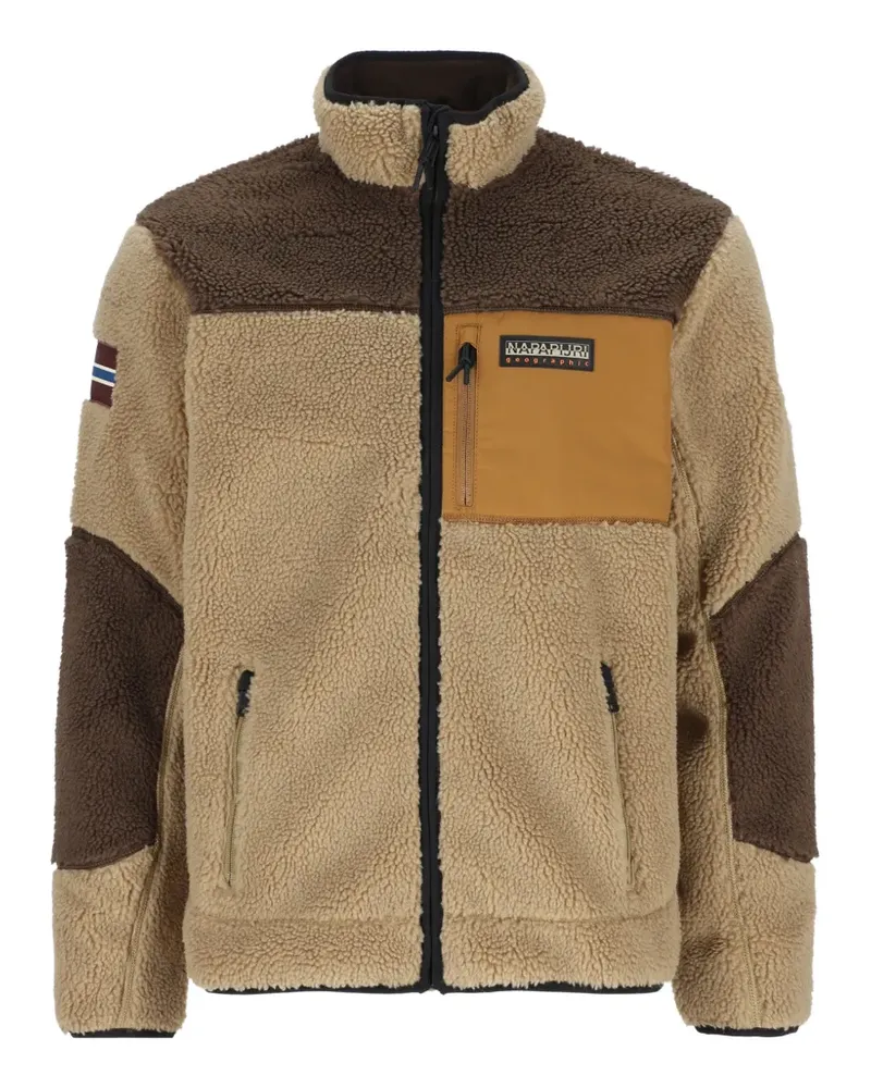 Napapijri Yupik Fleecejacke mit Einsätzen - Nude Nude