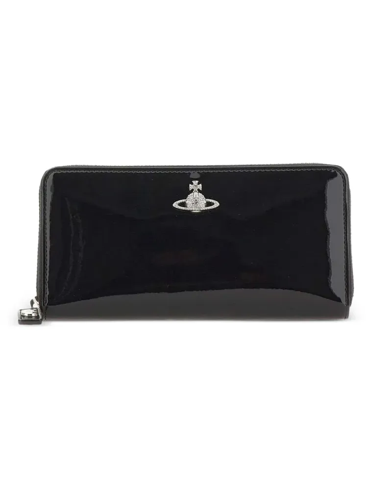 Vivienne Westwood Orb-rhinestone-embellished wallet - Schwarz Schwarz