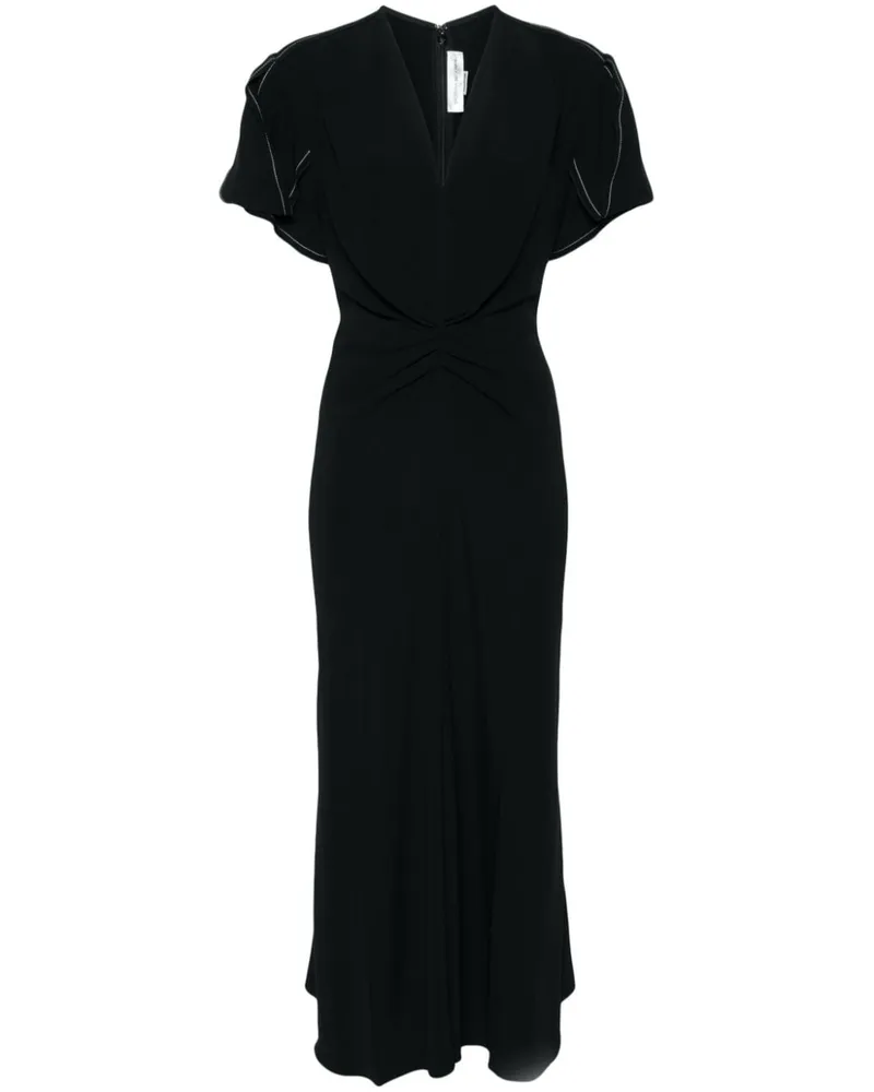 Victoria Beckham Gerafftes Kleid - Schwarz Schwarz