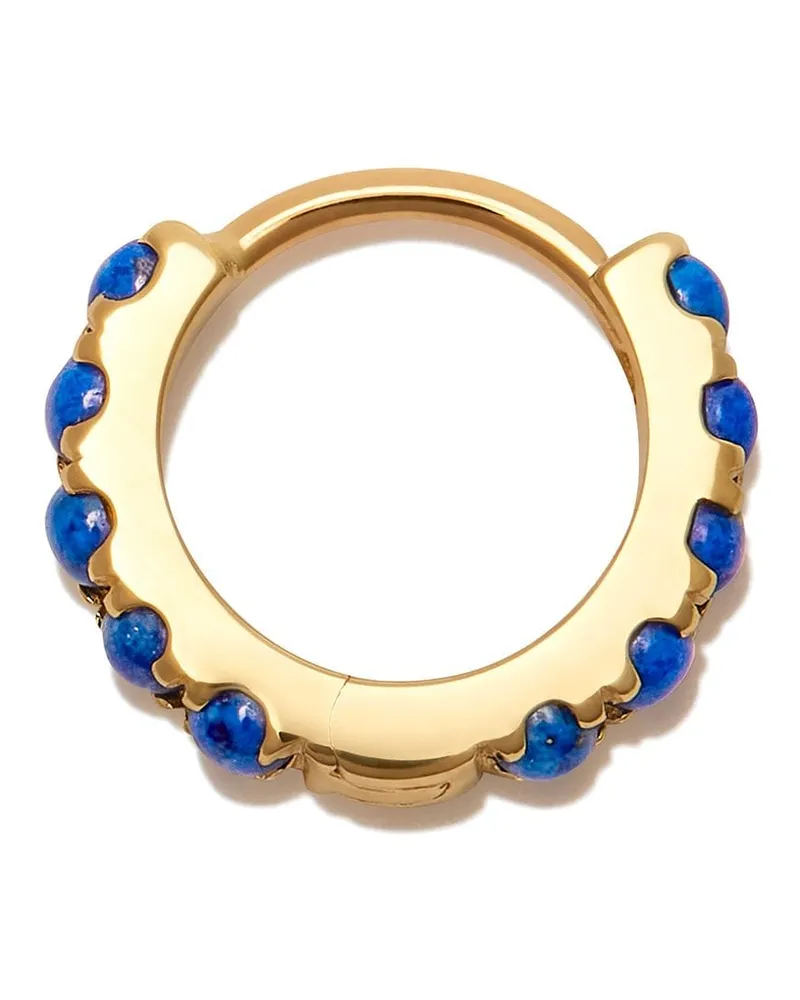 Maria Tash 14kt Gelbgoldcreole mit Lapislazuli Gold
