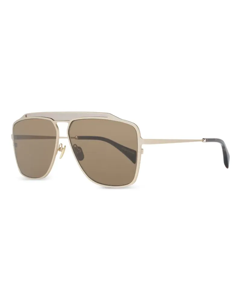 Yohji Yamamoto Getönte Pilotenbrille - Gold Gold