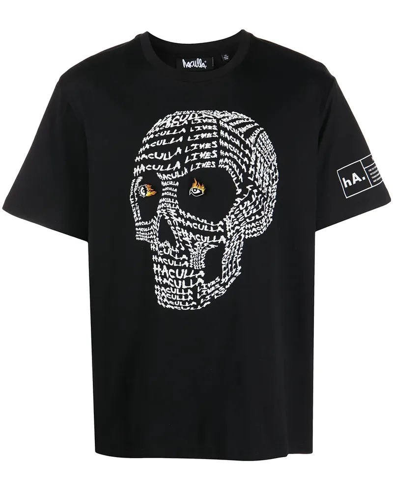Haculla T-Shirt mit Totenkopf-Print - Schwarz Schwarz