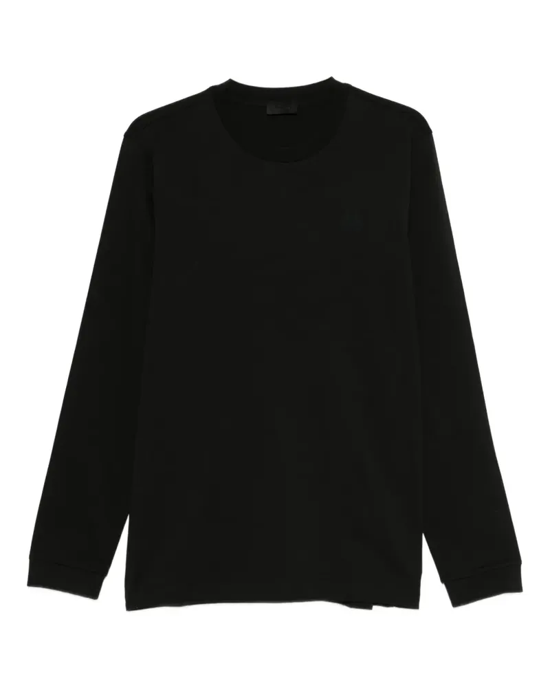 Moncler Klassisches Langarmshirt - Schwarz Schwarz
